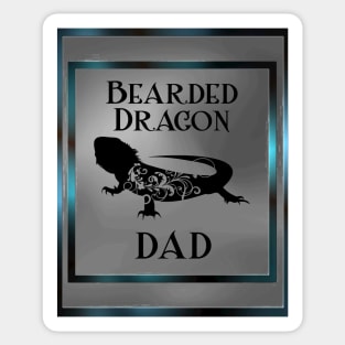 Bearded Dragon Dad Mug,coffee mug,t-shirt,sticker,tote,bag,apparel,magnet,pin,hoodie,pillow Sticker